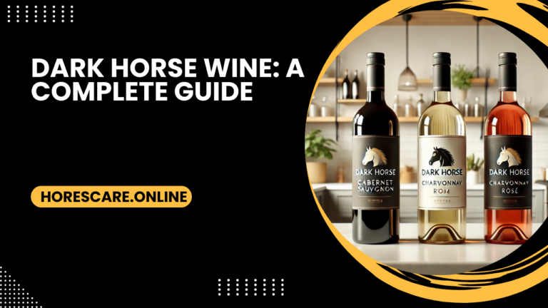 Dark horse wine