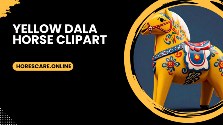 yellow dala horse clipart